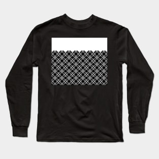 Zigzag geometric pattern - black and white. Long Sleeve T-Shirt